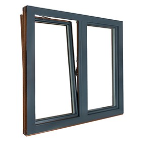Finestre in legno-alluminio e alluminio Thermo80